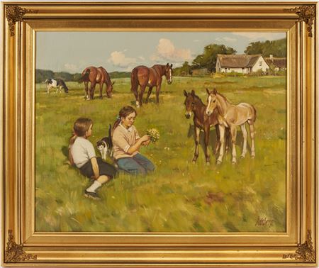 Farm Scene by Soren Edsberg Andersen - Auction record, sale price, and art valuation. Compare with similar artists and explore comparable artworks.