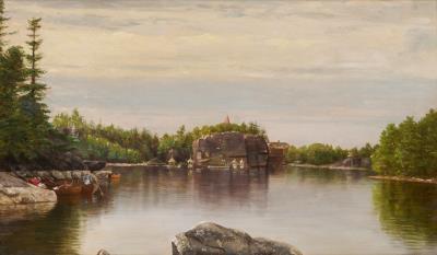 Landscape Painting, Lake Mohonk, New York