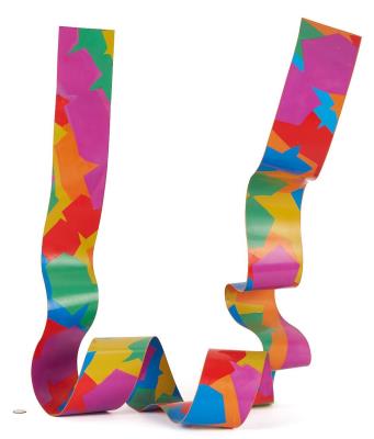 Enameled Ribbon Sculpture
