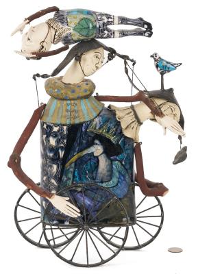 Sculpture, Figures on Wheels