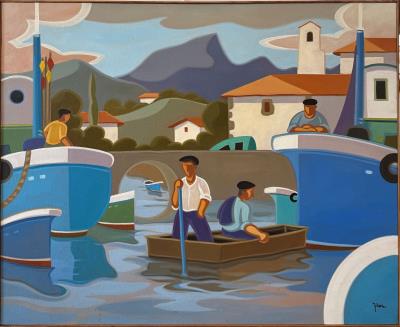 Sample artwork by Pier Pierre Labadie (1950 - 2019), known for painting - View similar artists and auction records