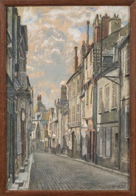 Vue de la rue Bourbonnoux à Bourges