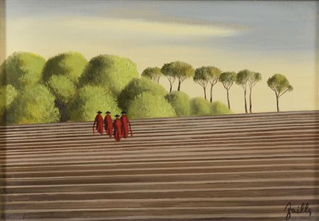 Cardinals climbing the stairs by Fabio Failla - Auction record, sale price, and art valuation. Compare with similar artists and explore comparable artworks.