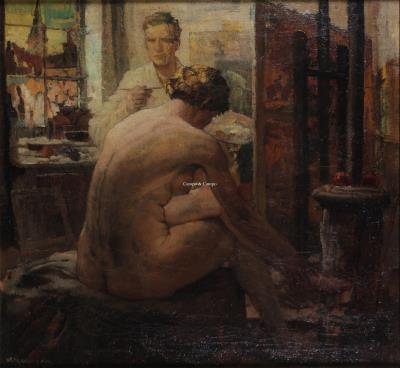 Self-portrait by Alfons De Cuyper - Auction record, sale price, and art valuation. Compare with similar artists and explore comparable artworks.