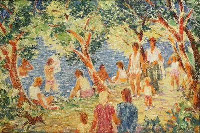 Walk along the pond