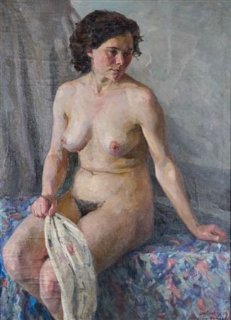 Seated nude
