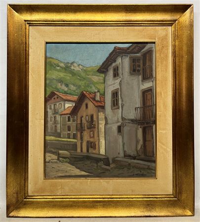 Pueblo by Angel Cabanas-Oteiza - Auction record, sale price, and art valuation. Compare with similar artists and explore comparable artworks.