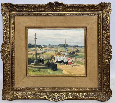 Procesion by Maurice Menardeau - Auction record, sale price, and art valuation. Compare with similar artists and explore comparable artworks.