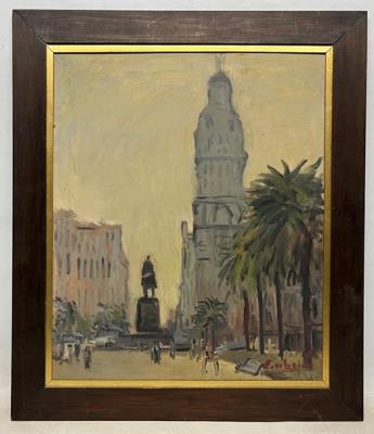 Plaza Independencia by Edgardo Ribeiro - Auction record, sale price, and art valuation. Compare with similar artists and explore comparable artworks.