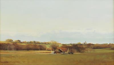 Landscape with Village and Mountain Range by Jean Pierre Stauffer - Auction record, sale price, and art valuation. Compare with similar artists and explore comparable artworks.