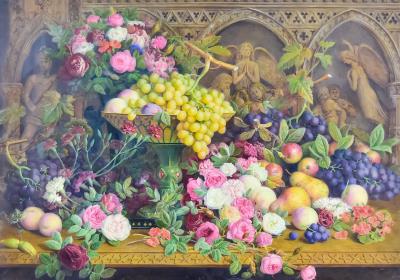 Fruit and Flowers by William Hough - Auction record, sale price, and art valuation. Compare with similar artists and explore comparable artworks.