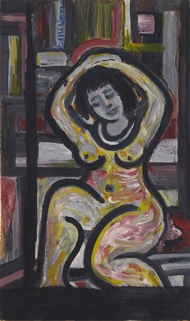 Three works: STANDING NUDE; SEATED NUDE AND PORTRAIT
