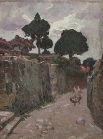 Mansion in Okinawa by Hiroshi Yoshida - Auction record, sale price, and art valuation. Compare with similar artists and explore comparable artworks.