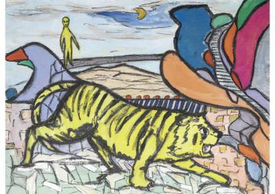 Sample artwork by Taro Chiezo (Born 1962), known for painting and sculpture - View similar artists and auction records