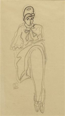 Femme assise au chapeau (Seated Woman with Hat)