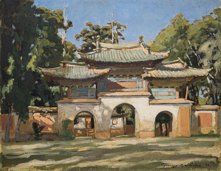 Sample artwork by Georges Barriere (1881 - 1944), known for war-time sketches, post-war painting, portraits - View similar artists and auction records