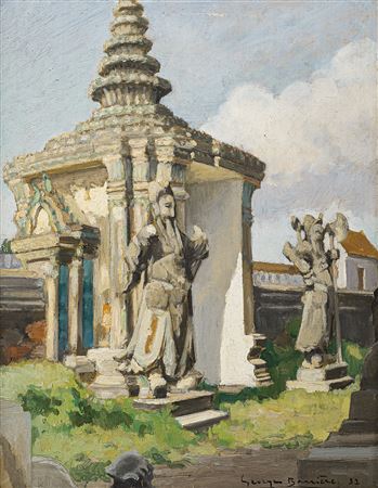 La porte du temple (Temple Gate) by Georges Barriere - Auction record, sale price, and art valuation. Compare with similar artists and explore comparable artworks.