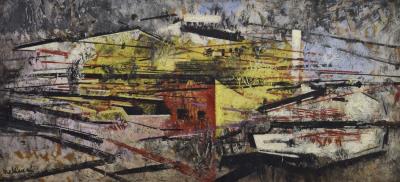 Bristol Blitz by George Melhuish - Auction record, sale price, and art valuation. Compare with similar artists and explore comparable artworks.