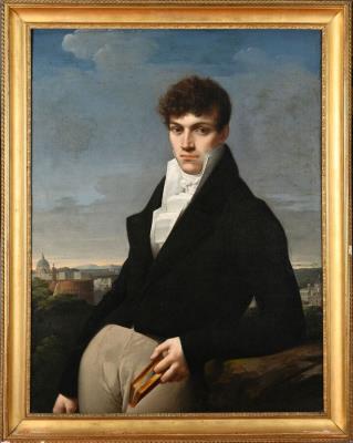 Portrait of a man in the Roman countryside by Merry-Joseph Blondel - Auction record, sale price, and art valuation. Compare with similar artists and explore comparable artworks.