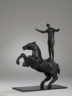 Acrobat on a horse by Romain Suzzoni - Auction record, sale price, and art valuation. Compare with similar artists and explore comparable artworks.