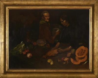 A kitchen scene