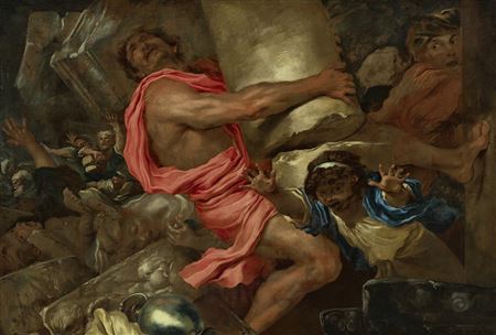 Samson destroying the Temple of the Philistines