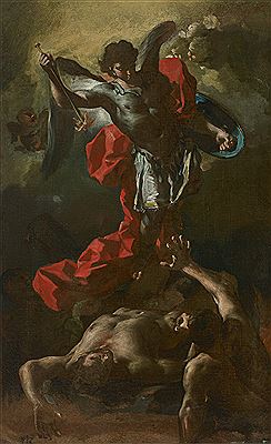 Saint Michael Expelling the Rebel Angels by Giacomo Cestaro - Auction record, sale price, and art valuation. Compare with similar artists and explore comparable artworks.