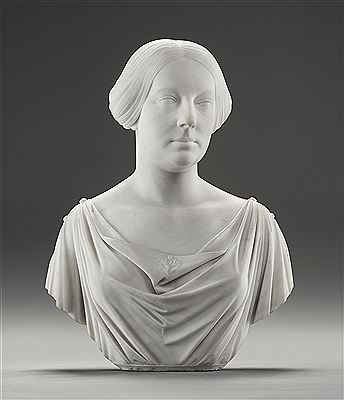 Sample artwork by Joseph Mozier (1812 - 1870), known for sculptor-romanticized figure - View similar artists and auction records