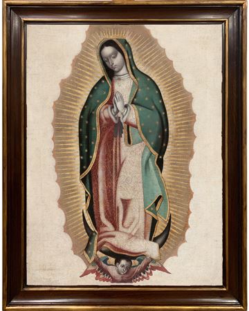 Virgen de Guadalupe by Andres Joseph Lopez - Auction record, sale price, and art valuation. Compare with similar artists and explore comparable artworks.