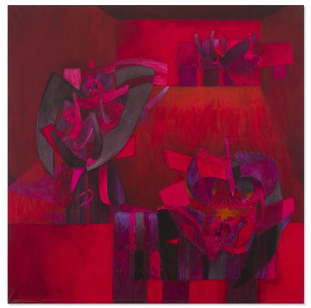 Ciudad prohibida (V) by Fernando de Szyszlo - Auction record, sale price, and art valuation. Compare with similar artists and explore comparable artworks.