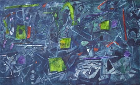 Sample artwork by Achutan Kudallur (1945 - 2022), known for painting - View similar artists and auction records