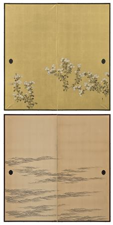 Chrysanthemums and waves by Sekka Kamisaka - Auction record, sale price, and art valuation. Compare with similar artists and explore comparable artworks.