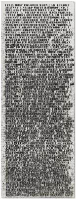 Untitled (I Feel Most Colored When I Am Thrown Against a Sharp White Background)