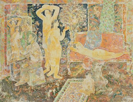 The Artist Painting Adam and Eve