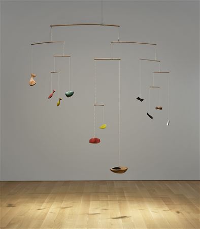 Painted Wood hanging mobile by Alexander (Sandy) Calder - Auction record, sale price, and art valuation. Compare with similar artists and explore comparable artworks.