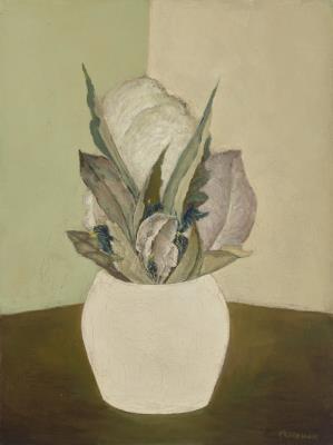 Still Life with White Vase by Arnold Aaron Friedman - Auction record, sale price, and art valuation. Compare with similar artists and explore comparable artworks.