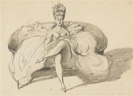 Sample artwork by Constantin Ernest Adolphe Hyacinthe Guys (1802 - 1892), known for newspaper illustration-19th century genre - View similar artists and auction records
