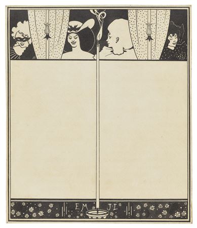 Design for The Yellow Book, vol. 1. Design for the back cover