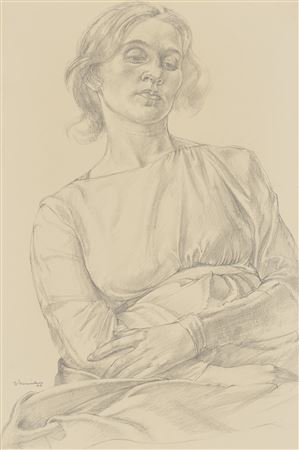 A seated female figure by Bernard Meninsky - Auction record, sale price, and art valuation. Compare with similar artists and explore comparable artworks.