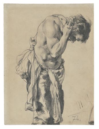 A Man wiping his Neck (A Study for 'Eisenwalzwerk')