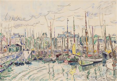 Groix. Thoniers au port
