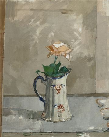 Still Life with Rose and Pitcher