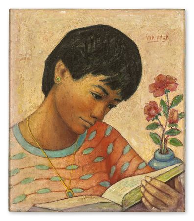 The Reader (Portrait of Maha at Twelve)