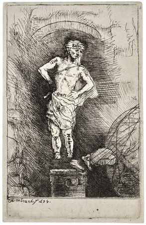 The Image seen by Nebuchadnezzar, from: Four Illustrations to Manasseh Ben Israel 'Piedra Gloriosa'