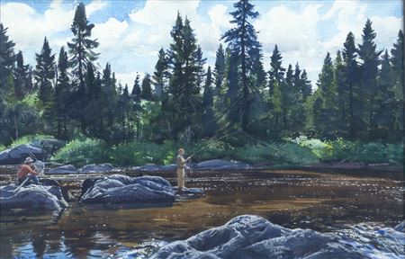 Fishing A Rocky River