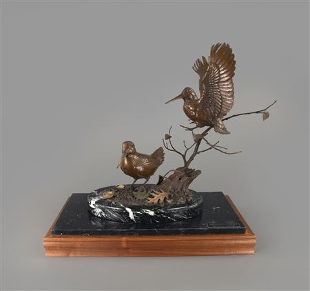 Sample artwork by Winston Gordon Churchill (1939 - 2023), known for realist sculpture, gun engraving, nature photography - View similar artists and auction records