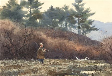 Hunter with Setter