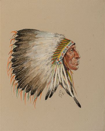 Indian with Headdress