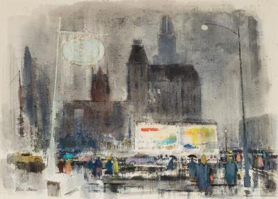 Winter, 1971 (Downtown, Rochester, New York) by Ralph Hillyer Avery - Auction record, sale price, and art valuation. Compare with similar artists and explore comparable artworks.