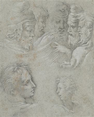 Étude de têtes de profil